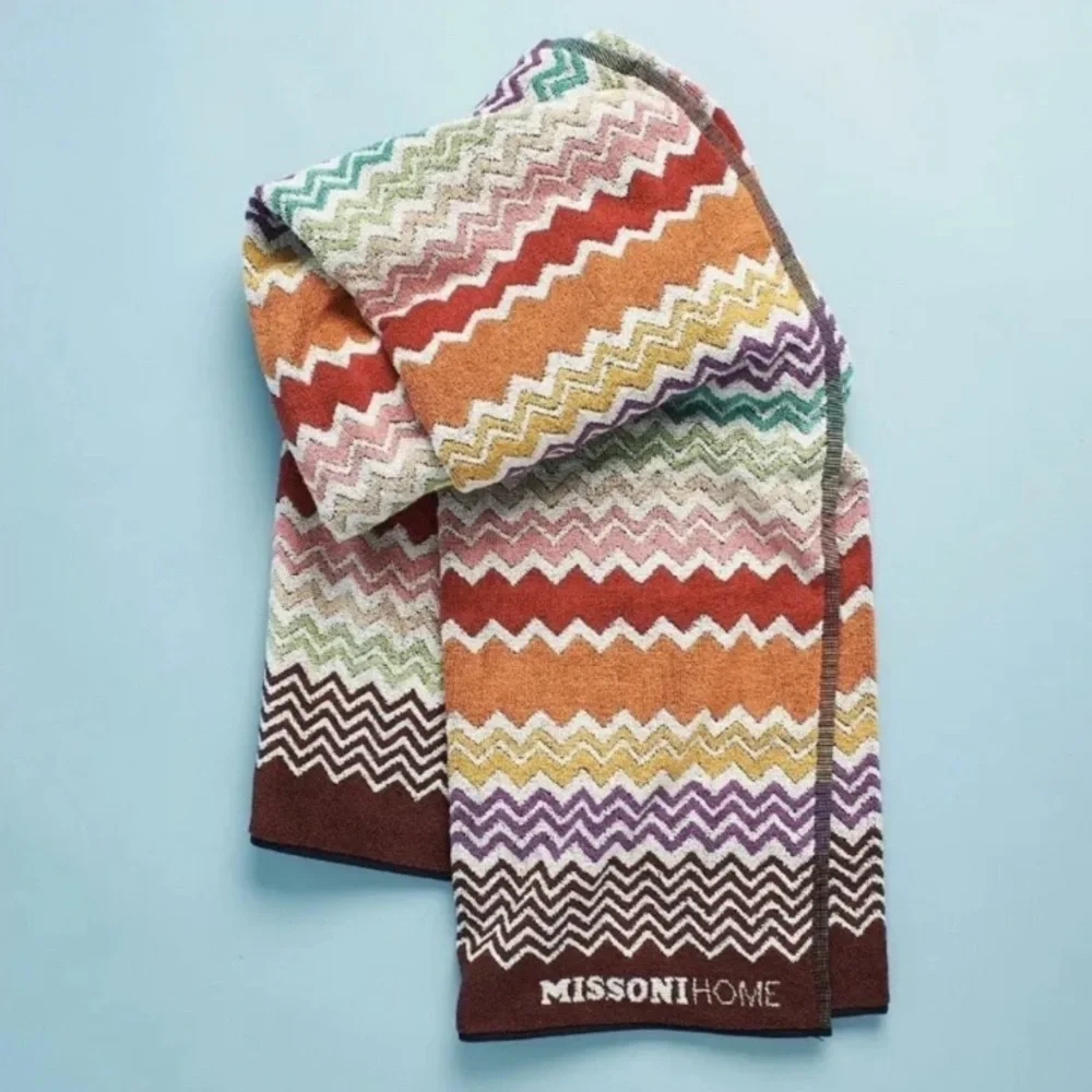 Missoni RUFUS Zigzag Towel - Orange, Pink, Purple, Yellow, Green, Burgundy